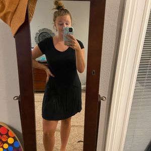 casual black dress
